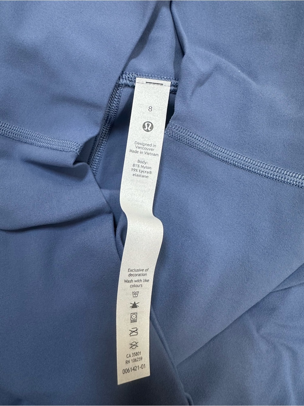 NEW Lululemon set of Water Drop Blue - Align Tank, Align Short, Unlimit Tight 8 - Picture 3 of 5